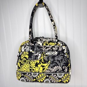 Retired Vera Bradley BAROQUE Large Weekender Travel Bag Green Black